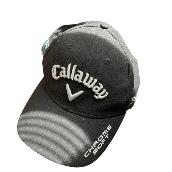 Callaway Chrome Soft Black Velcro adjustable Cap Golf Preppy Summer - Picture 1 of 8